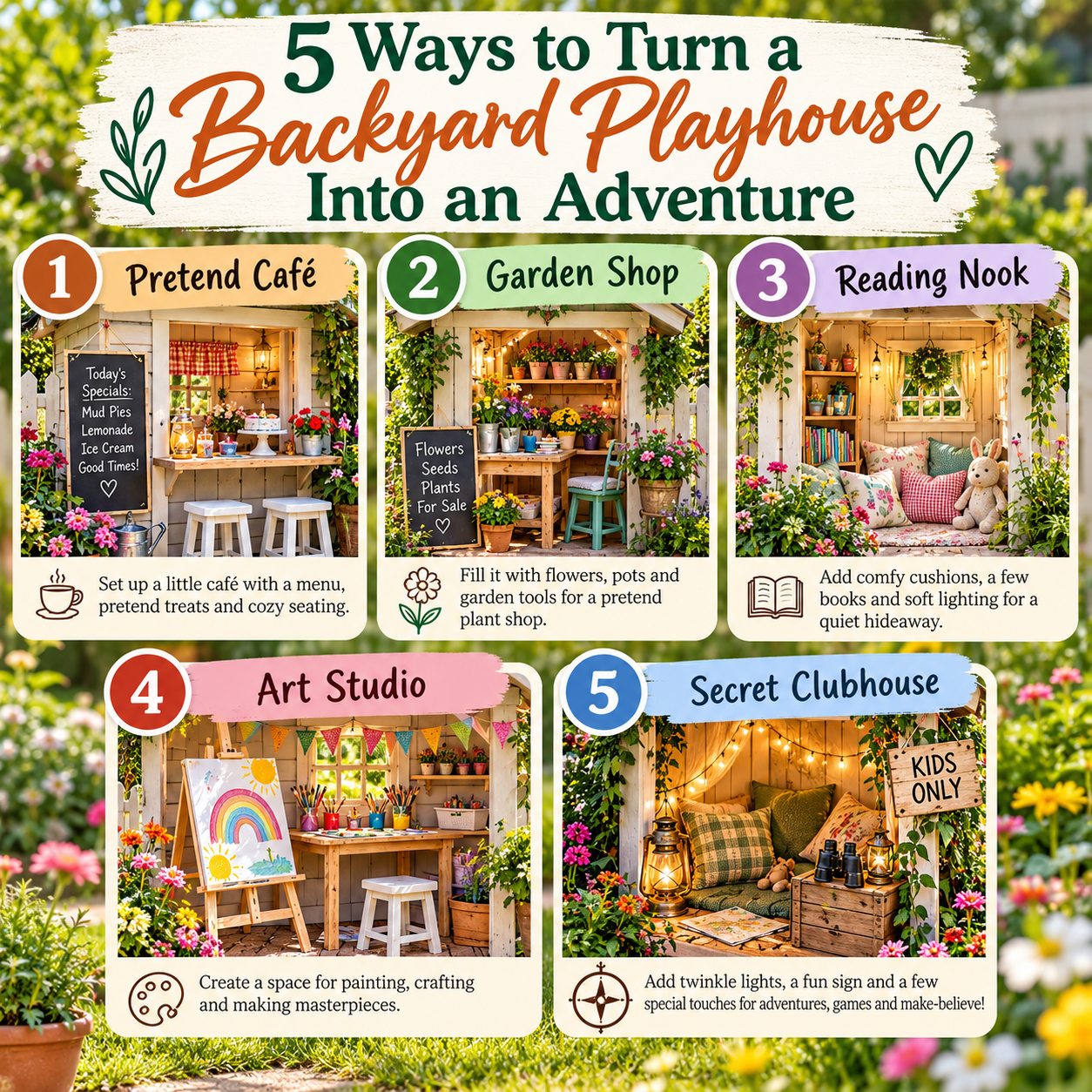 5 Creative Backyard Playhouse Ideas Kids Will Love