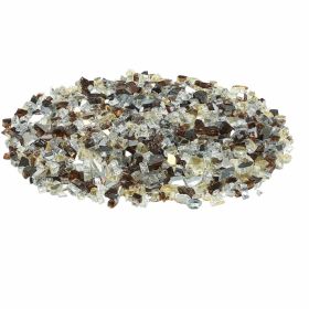 Fire Glass, 10 LBS / 4.5 KG High-Temperature Resistant Fireplace Rocks, 1/2-Inch / 12.7 mm Reflective Firepit Glass Rock