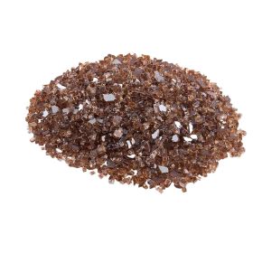 Fire Glass, 10 LBS / 4.5 KG High-Temperature Resistant Fireplace Rocks, 1/4-Inch / 6.35 mm Reflective & Smokeless Firepit Glass Rock