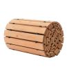 Wooden Garden Pathway, 12 ft L x 17 in W, Non-Slip Straight Garden Walkway, Roll Out Cedar Outdoor Walkway Path with Wire Rope Connection
