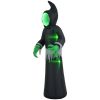 8ft Inflatable Halloween Mirror Face Ghost, Blow Up LED Display for Garden Indoor Outdoor