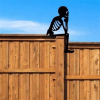CIFbuy Gothic iron Skull Decor Vintage Halloween Outdoor Sculpture Garden Fence Window Scare Display(TikTok, temu pick-up service)