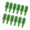 Artificial Ferns, 12 Pcs Fake Hanging Boston Fern Bush Plant with 32 Inch Hanging Length, Plastic Faux Greenery for Indoor/Outdoor Decor, For Wall