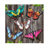 Metal Butterfly Wall Decor - 5 Pack Lifelike Butterflies Wall Art Sculpture Hanging Decorations for Indoor or Outdoor
