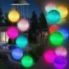 Solar Wind Chime, Color Changing Ball Wind Chimes, LED Decorative Mobile, Gifts for Mom Grandma, Waterproof Outdoor Solar Lights for Garden, Patio