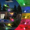 Solar Wind Chimes Outdoor, Color Changing Solar Lights Dragonfly, Gifts for Mom Grandma, Waterproof Decorative Mobile Light