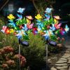 2-Pack LED Solar Butterfly Landscape Lights