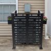 3*3FT Air Conditioner Fence for Outdoor Units Metal Privacy Fence,Metal Privacy Screen with Planter Boxes,Outdoor Trash Can Fence