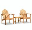 Stackable Adirondack Chair Set of 2 with Side Table Outdoor Garden Furniture Outdoor Living Room Decor