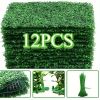 12PCS 24x16 Inch Artificial Hedge Panels - Realistic Greenery Privacy Screen for Outdoor Fence, Garden Wall, Patio Decor & Indoor Backdrop