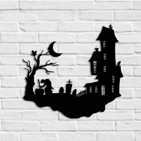 CIFbuy Gothic Skull iron Wall Art Vintage Halloween Decor for Indoor Outdoor(TikTok, temu pick-up service)