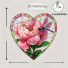 CIFbuy Beautiful Flower and Dragonfly Light Catcher Acrylic Window Hanging Decoration Garden Ornament Holiday Gift (TikTok, temu pick-up service)