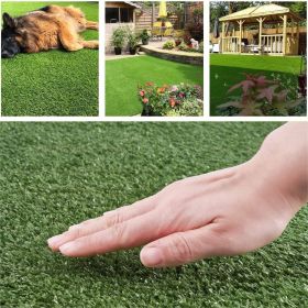 4FT*40FT Artificial Turf, Mat with Drainage Holes. Thick Fake Grass with Rubber Backing, Ideal for Indoor/Outdoor Pet Areas, Garden, Lawn