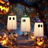 Halloween Decorations Outdoor,Set of 3 Halloween Hanging Decor with Cone Caps, Multiple Lighting Effects