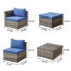 Patio Sofa with Cushions