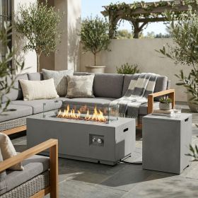 (Old SKU: W853P193937) 42" Propane Gas Fire Pit Table 2-Pieces