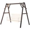 660 lbs Porch Swing Frame, A-Frame Hanging Chair Stand Only for DIY Painting, Swing Chair Stand for Backyard, Patio