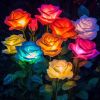 Solar Lights Outdoor Waterproof for Garden Decor, 4 Pack Solar Garden Lights for Outside, Outdoor Solar Lights for Yard with Solar Flowers Lights