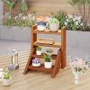 Solid Wood Plant Stand for Flowerpots and Succulents