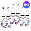 Fresh Fab Finds 2Pack Solar Butterfly Wind Chimes 7 Color Changing Wind Chimes for Outside IPX4 Waterproof Outdoor Garden Yard Decor