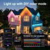 150ft Permanent Outdoor Lights Pro,Phone App & Remote, RGB Eternity Eaves Lights IP67 Waterproof, House Roof Outdoor String Light