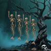 4PCS 16-INCH Mermaid Skeleton Halloween Decoration
