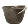 100 ft. Hose Decorative Planter Pot -Resin Wicker, Java Brown