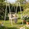 Hammock chair frame, egg chair, load-bearing frame, white