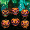 6 Pack Pumpkin Halloween Decorations Plastic Yard Signs with Stakes,Halloween Decorations Outdoor