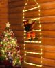 LED Christmas Light - 2.5FT Christmas Decorative Ladder Lights with Santa Claus, Xmas Decorations Light for Indoor Outdoor, Window, Garden, Home, Wall