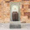 Outdoor Fountain, Lightweight Garden Water Feature with Pump