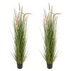 Artificial Grass Plant, 2 Pack 59 inch Horsetail Reed Grass in Pot