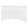 2 Panels Outdoor Privacy Screen, 48 x 48 in Air Conditioner Fence with 19.7 in Ground Stakes, Pool Equipment Enclosure, Strip Vinyl Privacy Fence