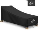 Kipiea Waterproof Patio Lounge Chair Covers for Outdoor Furniture