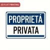 CIFbuy Italian Private Property Vintage Metal Sign Proprietà Privata No Trespassing Garden Garage Iron Wall Decor (TikTok, temu pick-up service)