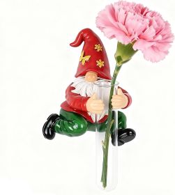 Wall Gnome Statue-Unique Wall Growers Sculpture,Cute Gnome Vase,Outdoor Tree Decorations,Patio Yard Lawn Porch Decor,Garden Ornament Gift