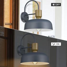Outdoor Gooseneck Barn Light â€“ Blue