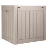 Outdoor Storage Box, 31 Gallon Resin Deck Box, Backyard Outside Toy and Towel Storage Cabinet Waterproof, for Patio Furniture Cushions, Garden Tools