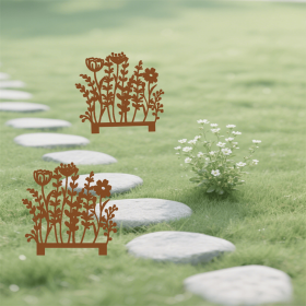CIFbuy Vintage Garden Stakes Outdoor Patio Decor iron Landscape Markers (TikTok, temu pick-up service)