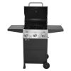 Gas Grill, 3 Burner Propane Gas Grill with Spacious 338 SQ.In Grilling Area, Carbon Steel Enamel Grates, Outdoor 36