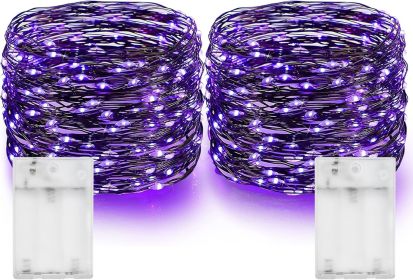 Dazzle Bright Halloween Fairy String Lights, Total 40FT 120LED Copper Wire Battery Operated Waterproof Lights