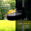 Warm white 6-pack 120 LED 8-mode solar fireworks light, outdoor garden waterproof fireworks light, used for sidewalk, backyard lawn landscape