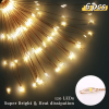 Warm white 6-pack 120 LED 8-mode solar fireworks light, outdoor garden waterproof fireworks light, used for sidewalk, backyard lawn landscape