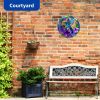 Metal Hummingbird Wall Art Decor- Outdoor Wall Art for Patio, Garden and Fence Decorations, Bird Wall Silhouette Indoor