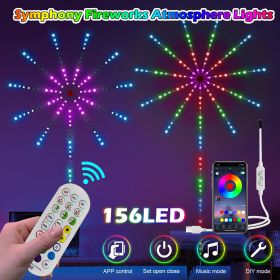 LED Firework Strip Lights Dream Color RGB Smart Music Sync APP & Remote Control(tk/temu self-pickup orders)