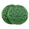 Artificial Topiaries Boxwood Trees, 16' Tall (2 Pieces), Ball-Shape Faux Topiaries Plant, All-year Green Feaux Plant Decorative Balls for Backyard