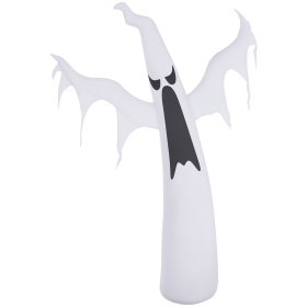 6' Tall Halloween Inflatables Outdoor Decorations White Ghost, Light Up Blow Up Yard Decor with LED Light and Fan Indoor Outdoor for Garden, Lawn
