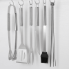 9PCS BBQ Grill Accessories for Top Chef - Professional Grill Tools Set & Basic BBQ Tools for Backyard Restaurant Outdoor Kitchen - Gifts for Father