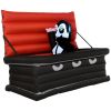 6FT W Halloween Inflatables Outdoor Decorations Vampire and Giant Coffin, Blow Up LED Yard Decor, for Garden, Lawn, Party, Holiday