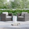 Comfort-Ready Fully Assembled Patio Chair with Plush Cushions â€“ Ideal for Outdoor Relaxation